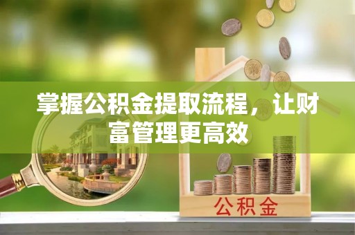 自流井掌握公积金提取流程，让财富管理更高效
