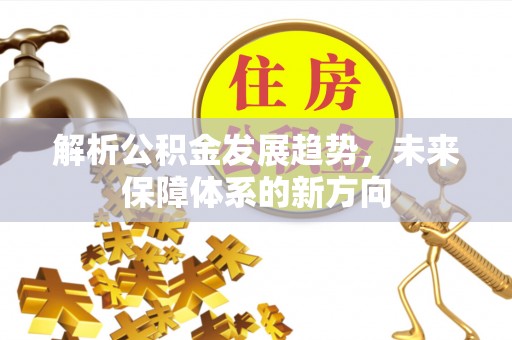 自流井解析公积金发展趋势，未来保障体系的新方向