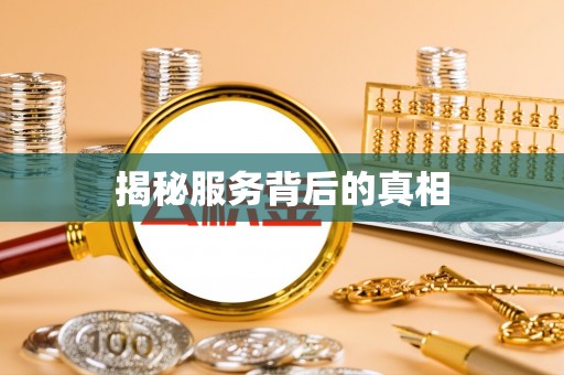 自流井揭秘服务背后的真相