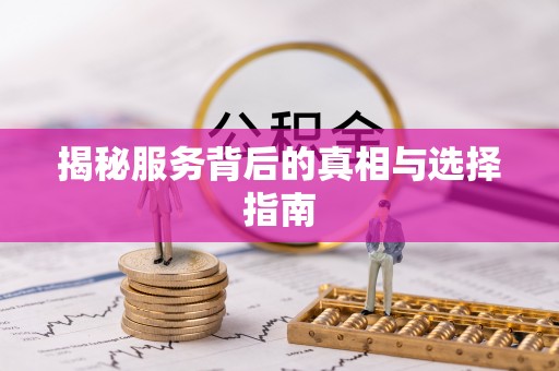 自流井揭秘服务背后的真相与选择指南