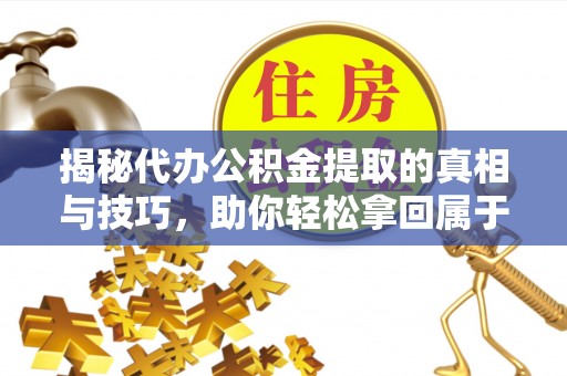自流井揭秘代办公积金提取的真相与技巧，助你轻松拿回属于你的钱