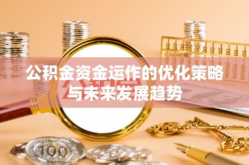 自流井公积金资金运作的优化策略与未来发展趋势