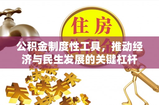 自流井公积金制度性工具，推动经济与民生发展的关键杠杆