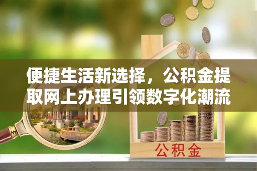 自流井便捷生活新选择，公积金提取网上办理引领数字化潮流