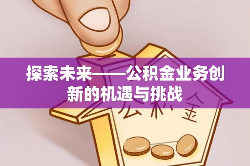 自流井探索未来——公积金业务创新的机遇与挑战