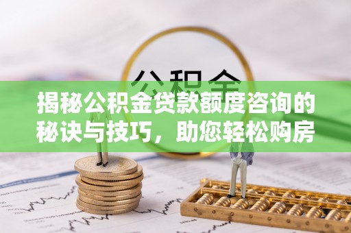 自流井揭秘公积金贷款额度咨询的秘诀与技巧，助您轻松购房！