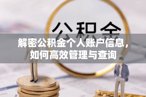 自流井解密公积金个人账户信息，如何高效管理与查询