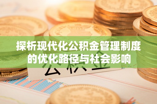 自流井探析现代化公积金管理制度的优化路径与社会影响
