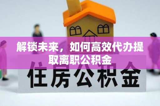 自流井解锁未来，如何高效代办提取离职公积金