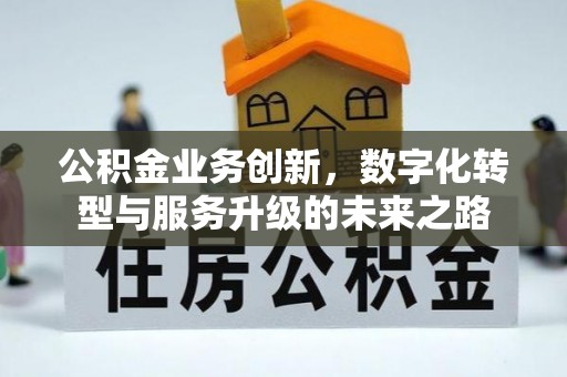 自流井公积金业务创新，数字化转型与服务升级的未来之路