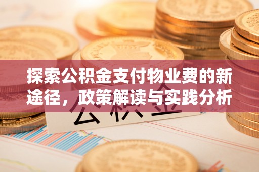 自流井探索公积金支付物业费的新途径，政策解读与实践分析