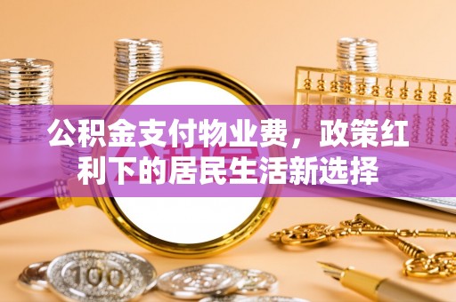 自流井公积金支付物业费，政策红利下的居民生活新选择