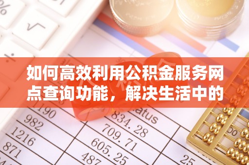 自流井如何高效利用公积金服务网点查询功能，解决生活中的资金难题