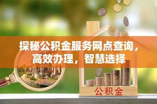 自流井探秘公积金服务网点查询，高效办理，智慧选择