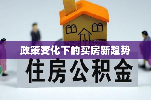 自流井政策变化下的买房新趋势
