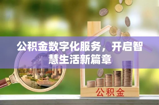 自流井公积金数字化服务，开启智慧生活新篇章