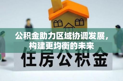 自流井公积金助力区域协调发展，构建更均衡的未来