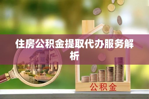 自流井住房公积金提取代办服务解析