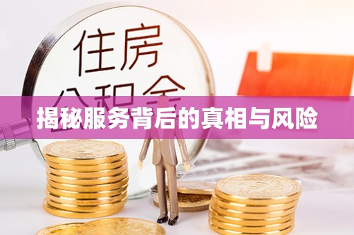 自流井揭秘服务背后的真相与风险