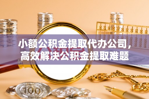 自流井小额公积金提取代办公司，高效解决公积金提取难题
