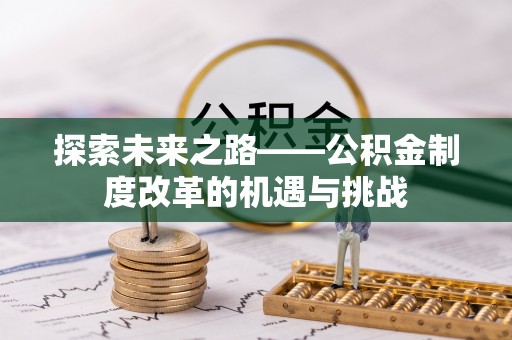自流井探索未来之路——公积金制度改革的机遇与挑战