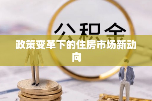 自流井政策变革下的住房市场新动向