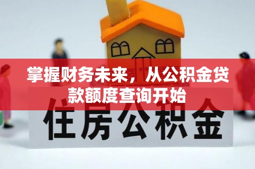 自流井掌握财务未来，从公积金贷款额度查询开始