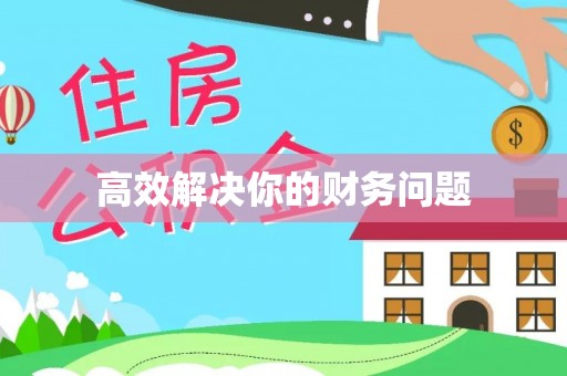 自流井高效解决你的财务问题